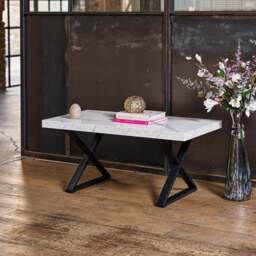 Jupiter Marble Effect Coffee Table - thumbnail 2