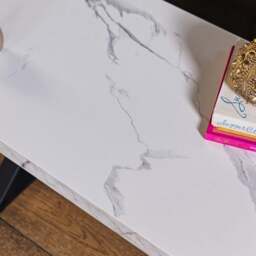 Jupiter Marble Effect Coffee Table - thumbnail 5