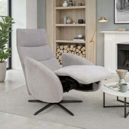 Sicily Pewter Power Swivel Recliner