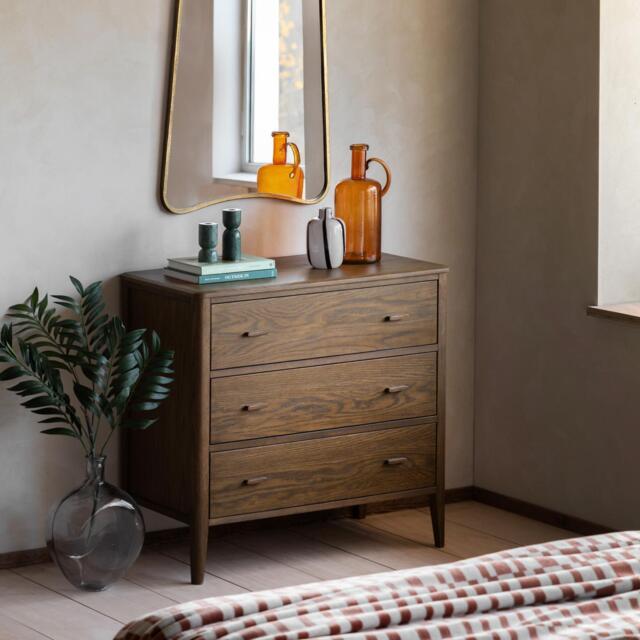 Camden 3 Drawer Chest Walnut - image 1