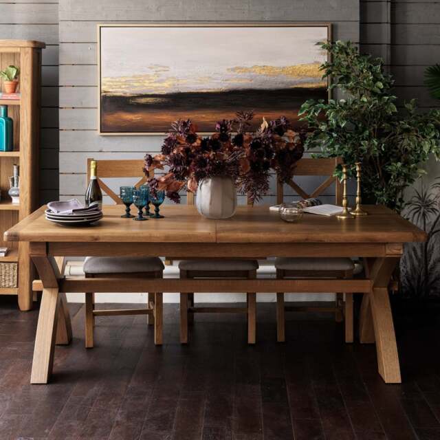 Ledbury 200-250cm Extending Dining Table with X Legs - image 1