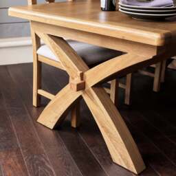 Ledbury 200-250cm Extending Dining Table with X Legs - thumbnail 4