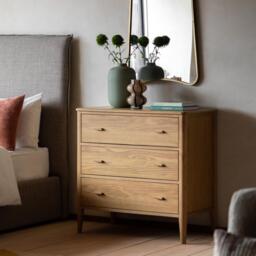 Camden 3 Drawer Chest Natural - thumbnail 1