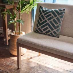 Hampton Beige Corner Bench - Right Hand Facing - thumbnail 3