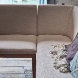 Hampton Beige Corner Bench - Right Hand Facing - thumbnail 5