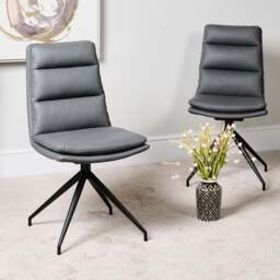 Nico Dining Chair - Grey (Set of 2) - thumbnail 1