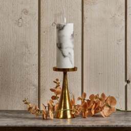 Conical Candle Stand in Gold - Small - thumbnail 1