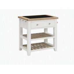 Bibury Small Kitchen Island in Painted / Oak - thumbnail 2