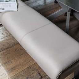 Saturn 130-190cm Motion Table Dark Grey & Sonoma Corner Bench & Low 160cm Bench in Putty - thumbnail 6