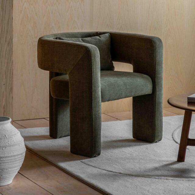 Arezzo Armchair Chair Green - image 1