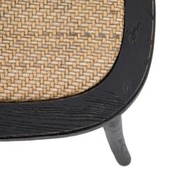 Cafe Chair Black/Rattan (Set of 2) - thumbnail 3