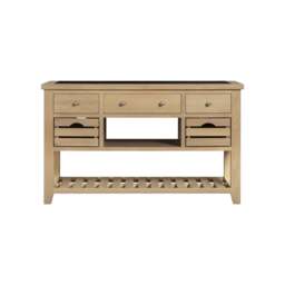 Bibury Large Kitchen Island in Natural Oak - thumbnail 2