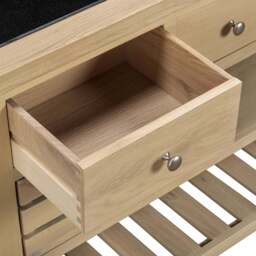 Bibury Large Kitchen Island in Natural Oak - thumbnail 6