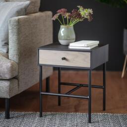 Carbury 1 Drawer Bedside Table - thumbnail 1