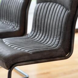 Capri Leather Chair Antique Ebony - thumbnail 2
