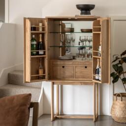 Craft Cocktail Cabinet Natural - thumbnail 1