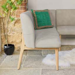 Fairmile Corner Right Hand Facing Bench - Misty - thumbnail 3