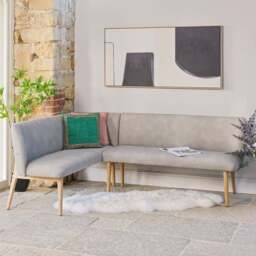 Fairmile Corner Right Hand Facing Bench - Misty - thumbnail 2