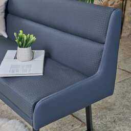 Jupiter Corner Bench in Navy - Left Hand Facing - thumbnail 5