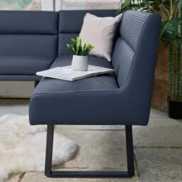Jupiter Corner Bench in Navy - Left Hand Facing - thumbnail 4