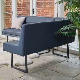 Jupiter Corner Bench in Navy - Left Hand Facing - thumbnail 3
