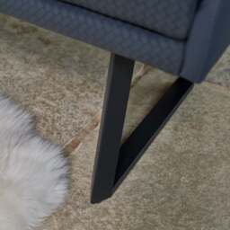 Jupiter Corner Bench in Navy - Left Hand Facing - thumbnail 6