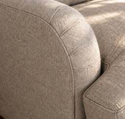 Eastbourne 3 Seater Sofa in Grey with Grey Stripe Cushions - thumbnail 6