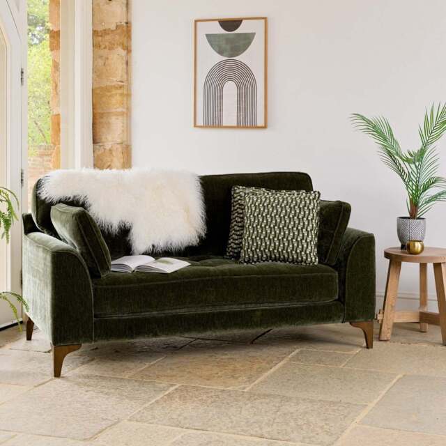 Hartpury 2 Seater Sofa in Green - image 1
