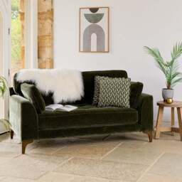 Hartpury 2 Seater Sofa in Green - thumbnail 1