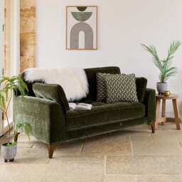 Hartpury 2 Seater Sofa in Green - thumbnail 2