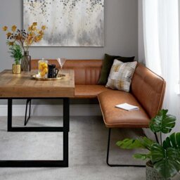 Hardy Corner Bench - Tan (Right Hand Facing) - thumbnail 3