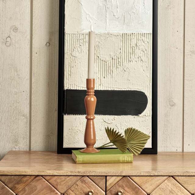 Royal Glass Candle Stick in Passion - Small