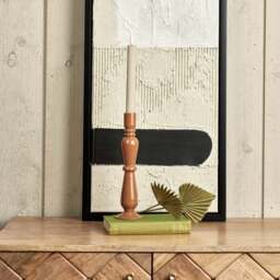Royal Glass Candle Stick in Passion - Small