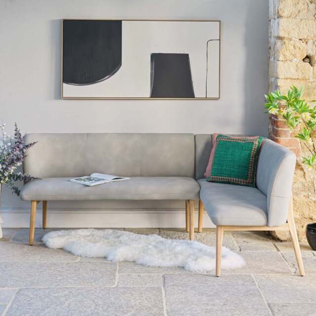 Fairmile Corner Left Hand Facing Bench - Misty - image 1