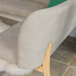 Fairmile Corner Left Hand Facing Bench - Misty - thumbnail 6