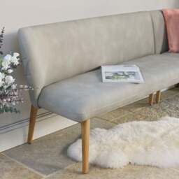 Fairmile Corner Left Hand Facing Bench - Misty - thumbnail 5