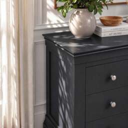 Provence 3 drawer chest in Black - thumbnail 5