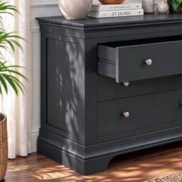 Provence 3 drawer chest in Black - thumbnail 4
