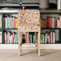 Richmond Bar Stool In Caramel - thumbnail 3