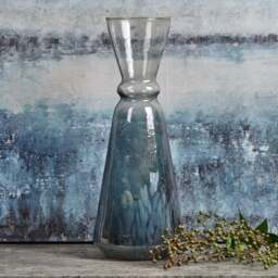 Glass Royal Vase in Full Luster and Cheena Grey - Small - thumbnail 2