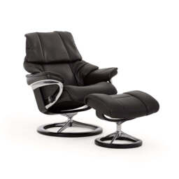 Stressless Reno Recliner With Signature Base & Footstool - thumbnail 2