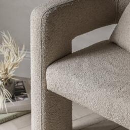 Arezzo Armchair Taupe - thumbnail 3
