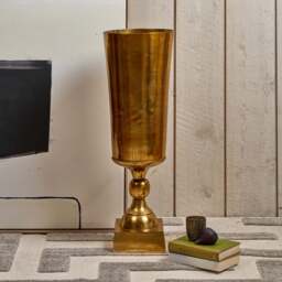 Cone Vase in Gold - Large - thumbnail 1