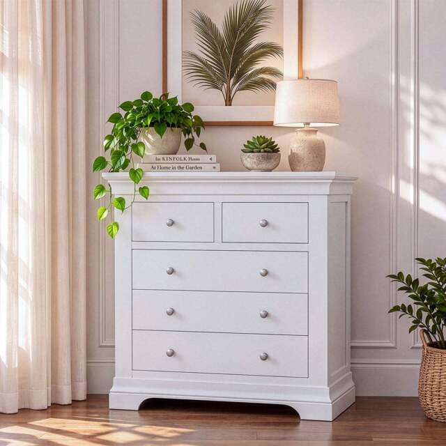 Provence 2 over 3 chest in white - image 1