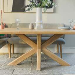 Fairmile 200cm Dining Table with Fairmile Corner Bench - RHF - thumbnail 5