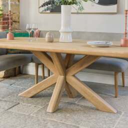 Fairmile 200cm Dining Table with Fairmile Corner Bench - RHF - thumbnail 2