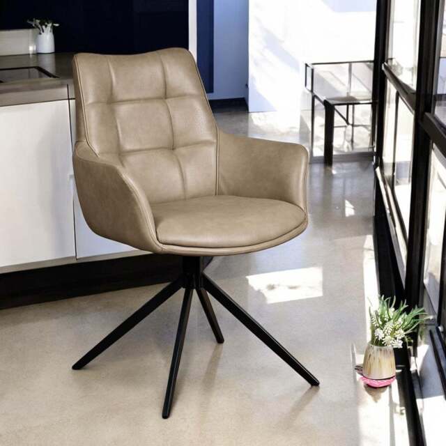 Jill Mushroom Brown Dining Chair - image 1