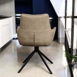 Jill Mushroom Brown Dining Chair - thumbnail 3