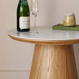 Sutton Round Lamp Table in Ash - thumbnail 2
