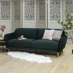 Tamar 3 Seater Sofa in Forest Green - thumbnail 2